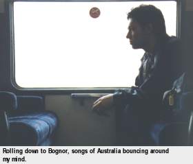[Rolling down to Bognor, songs of Australia bouncing around my mind]