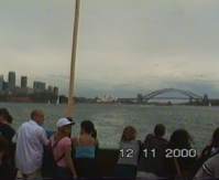 [On the ferry to Manly]