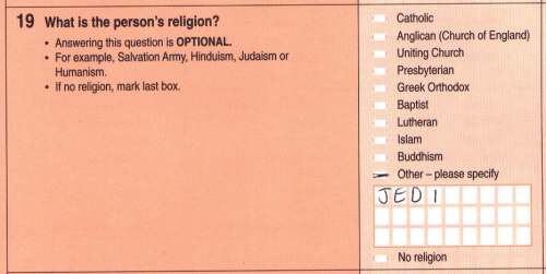 [Census religion answer]