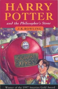 [Harry Potter book cover]