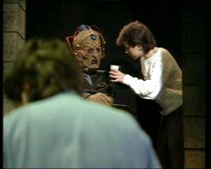 Davros gets a drink of water