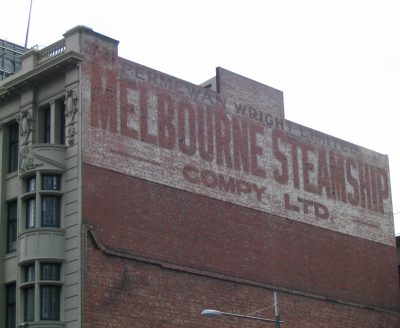 Melbourne Steamship Company sign