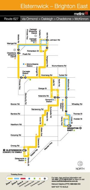 Bus 627 map