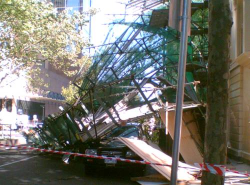 Scaffold collapse