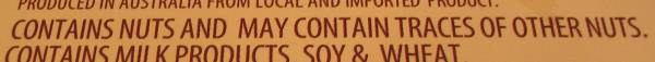 Contains nuts and may contain traces of other nuts