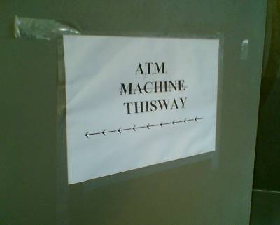 ATM Machine this way