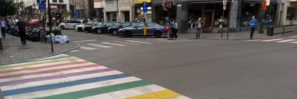 Brussels zebra crossings
