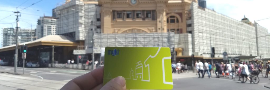 Myki at Flinders Street Station