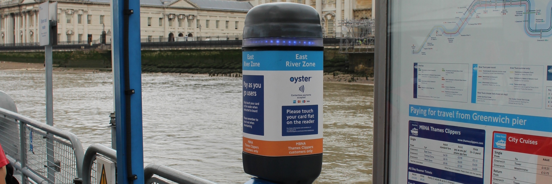 London river Oyster signage
