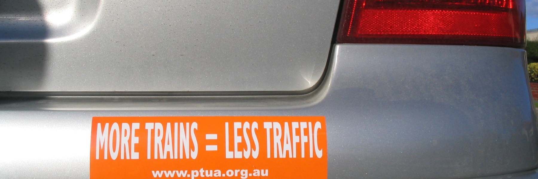 PTUA sticker on car