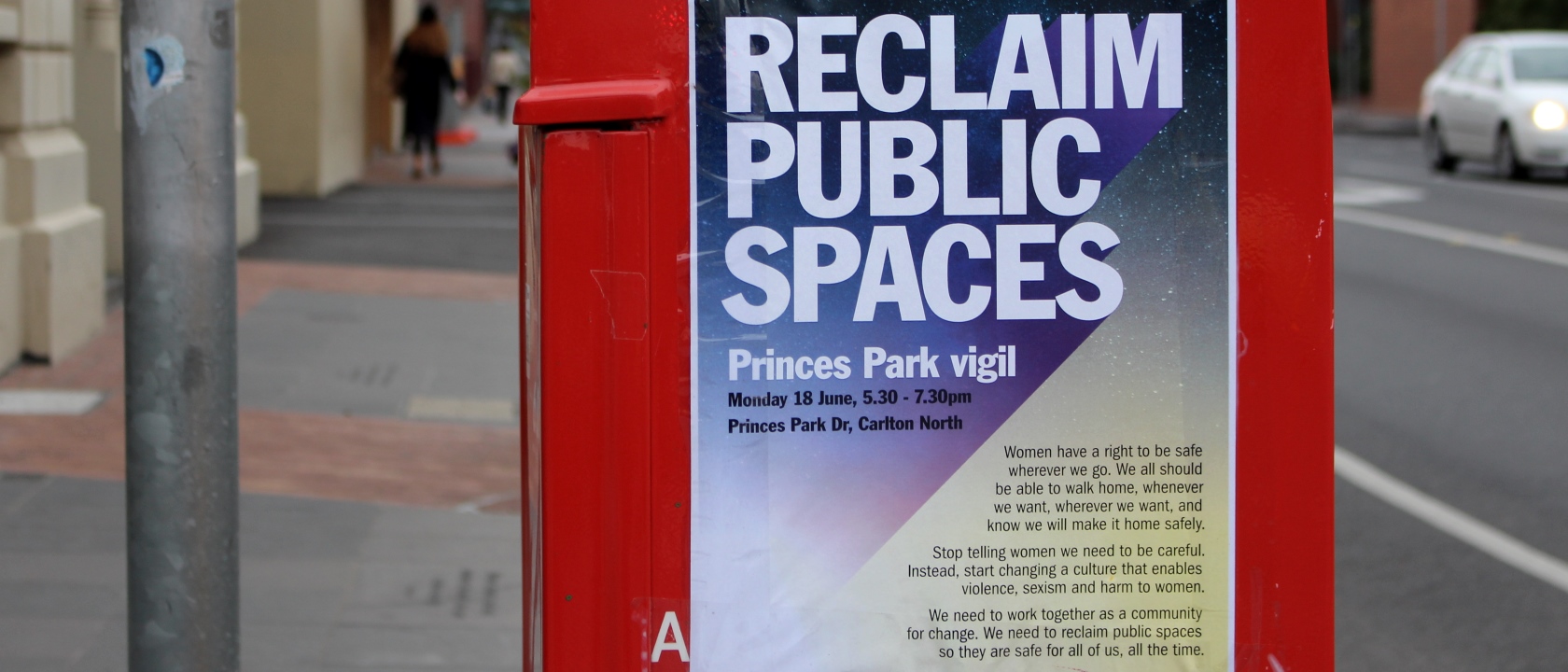 Reclaim public spaces poster