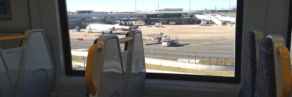 Brisbane Airport, view from train