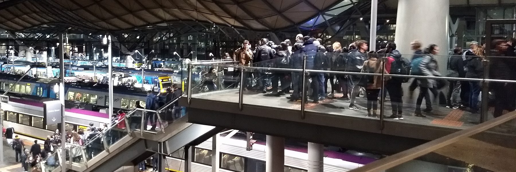 Crowding at Southern Cross Station