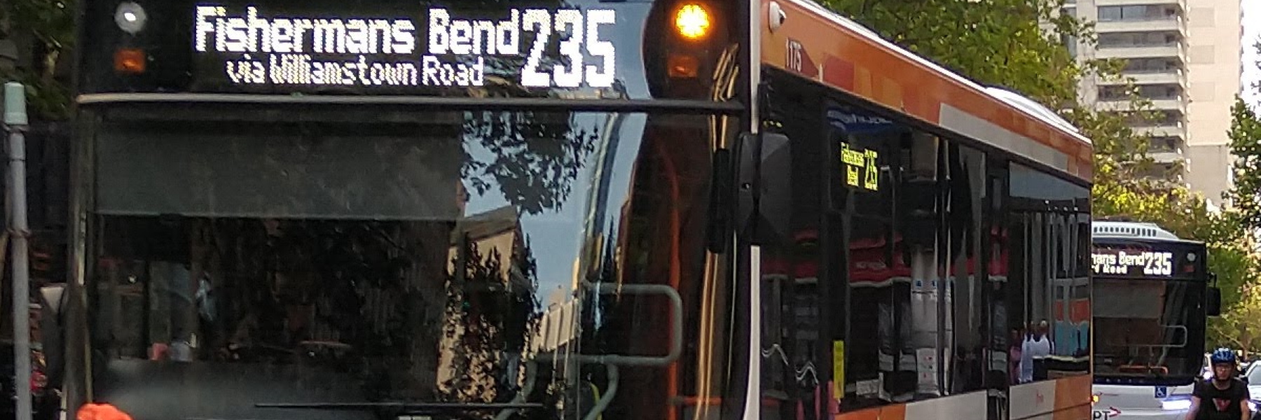 Route 235 buses