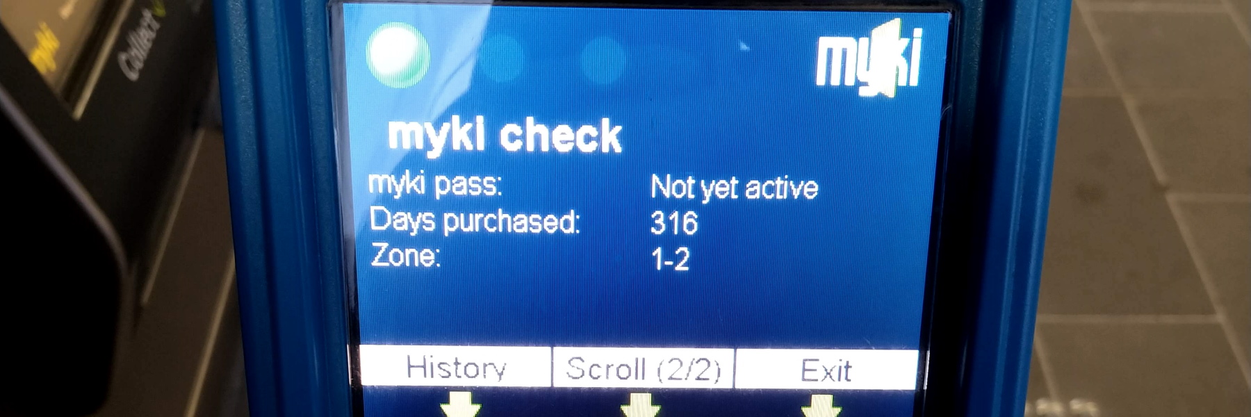 You can pause a Myki Pass Daniel Bowen