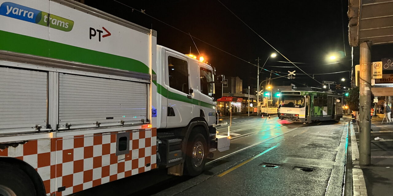 Tram derailment, Glen Huntly