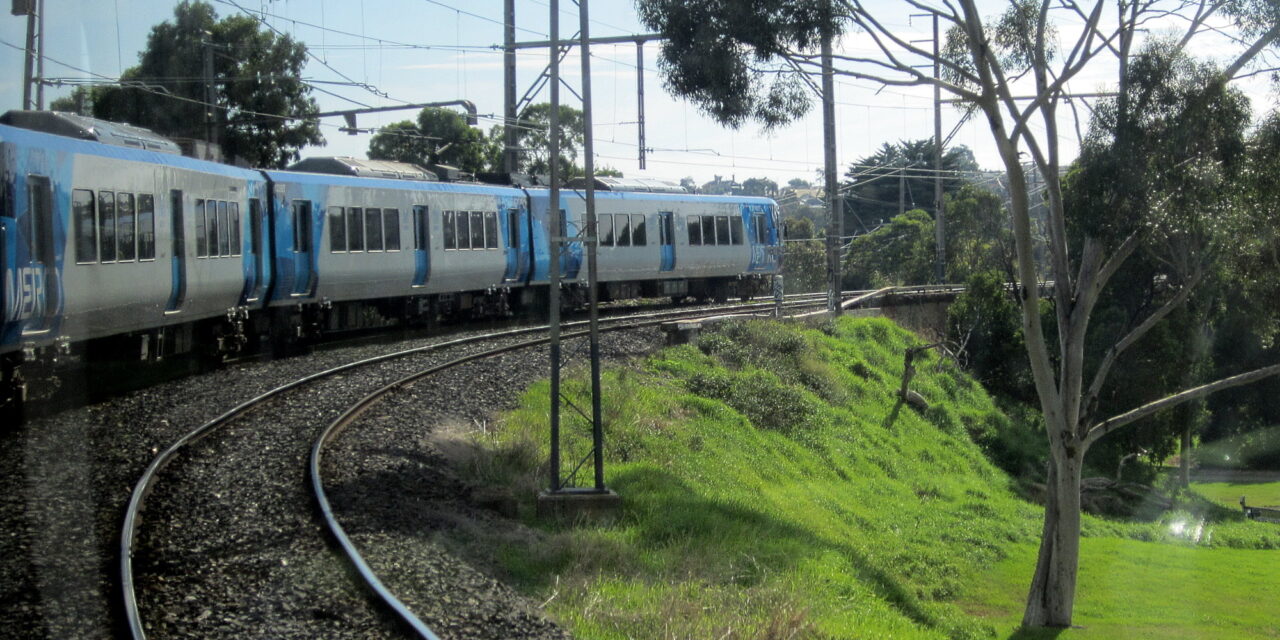 Mernda line near Rushall