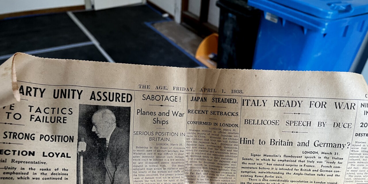 The Age from 1st April 1938, found in my kitchen