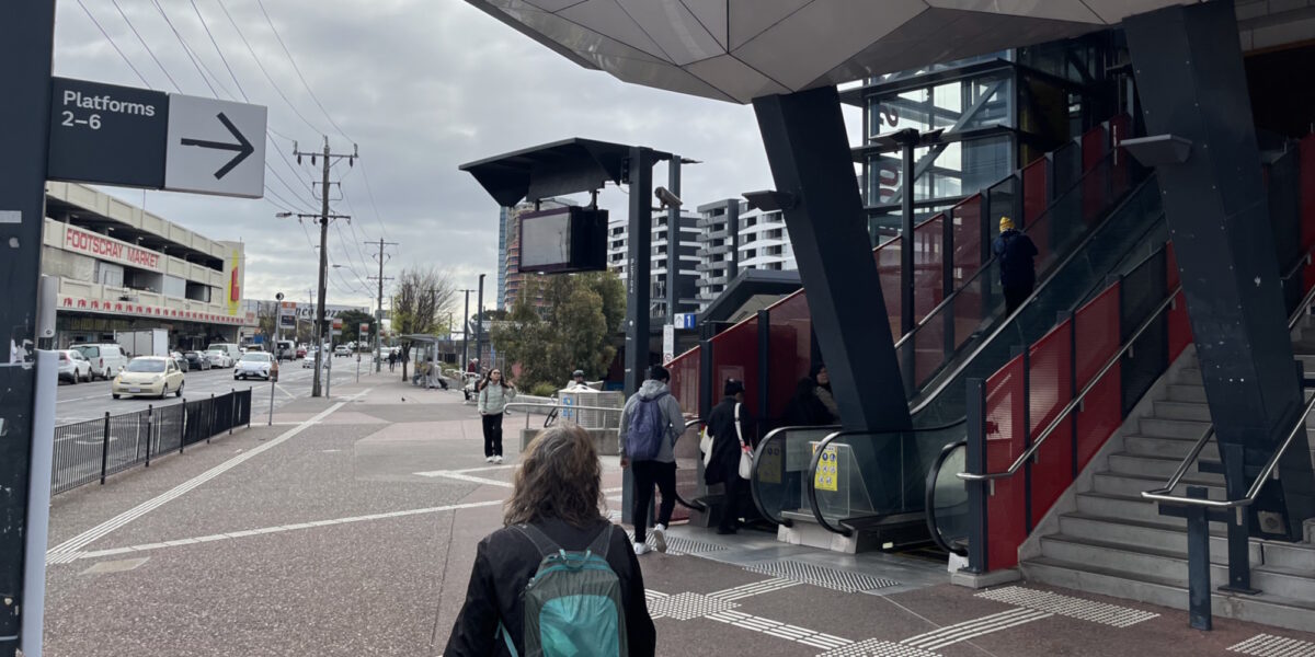 Main entrance to Footscray station