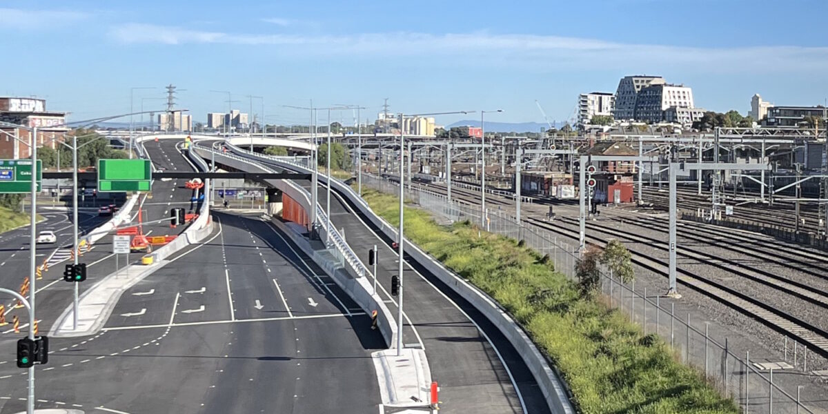 West Gate Tunnel entrance in Docklands